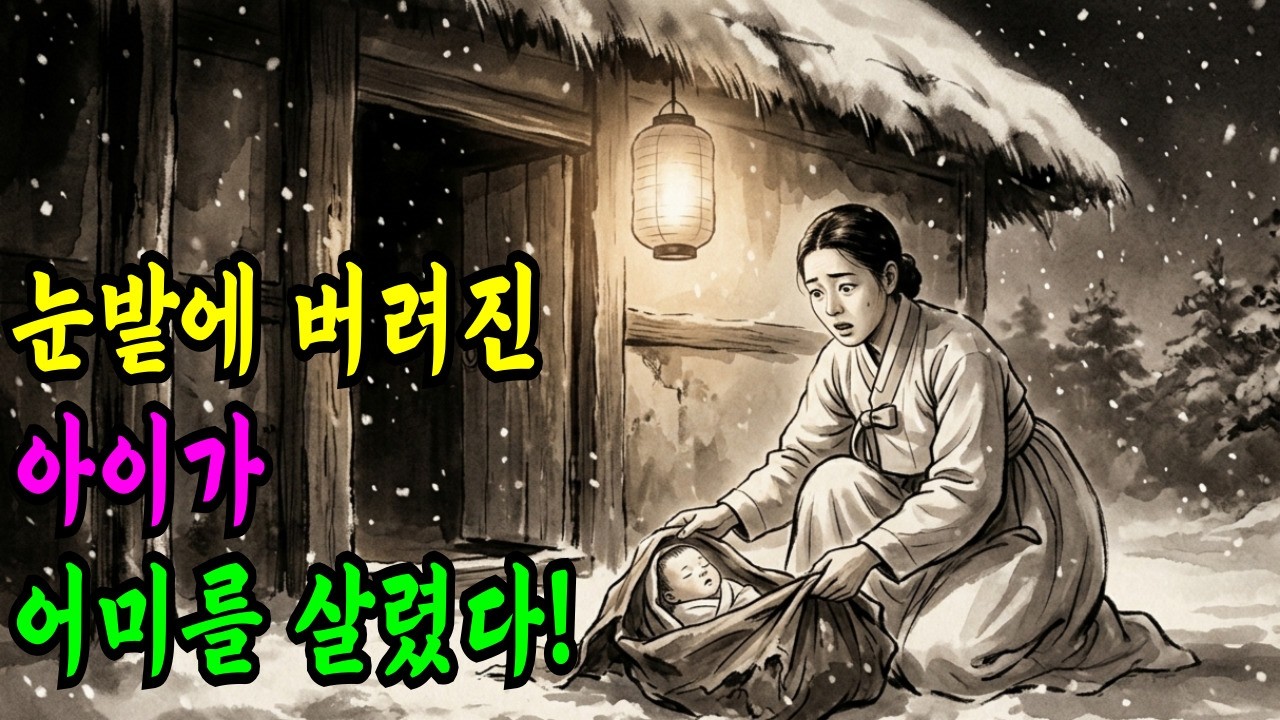 눈밭에 버려진 아이 거뒀다가 모든 걸 잃은 조선 여인의 이야기! 야담 오디오북 민담 옛날이야기 전설 수면동화