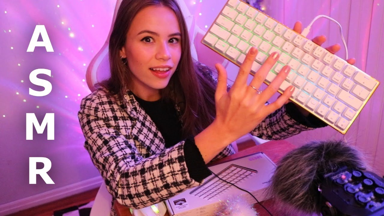 ASMR COM TECLADO É MUITO RELAXANTE NÉ?