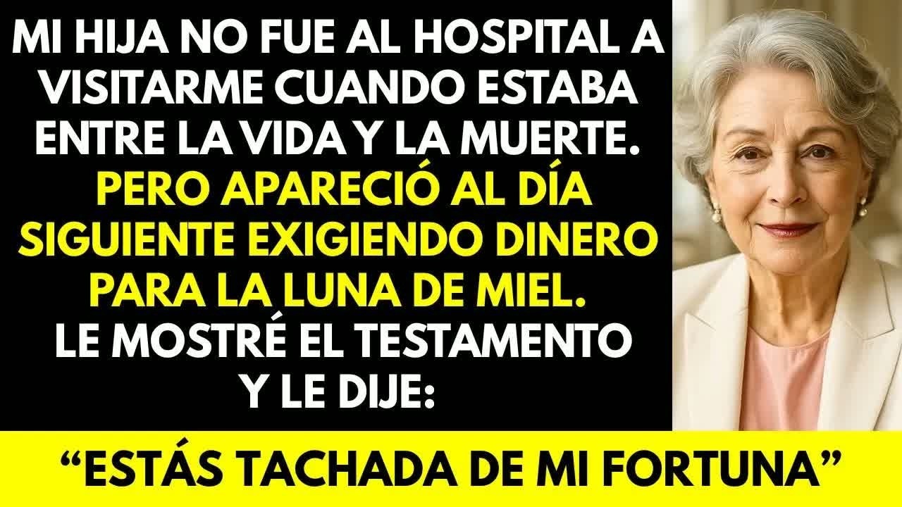 Mi Hija no me visitó en el hospital, pero pidió dinero; le mostré el testamento： estaba tachada