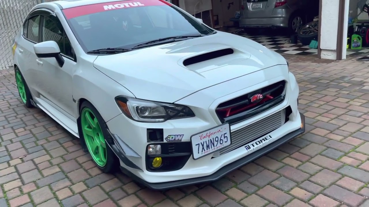 Subaru wrx 2017 TE37 TAKATA Green Limited