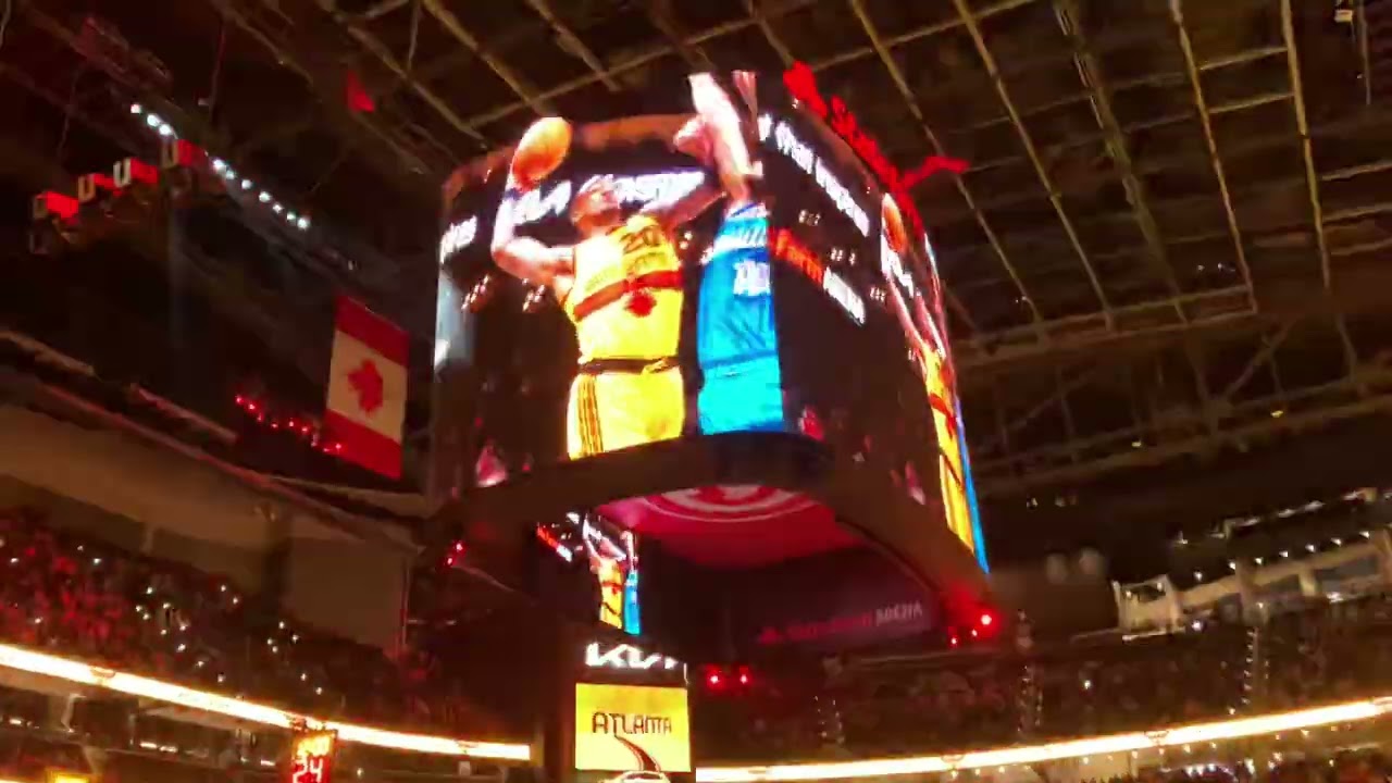 01-28-22 Atlanta Hawks Starting Lineup Introductions