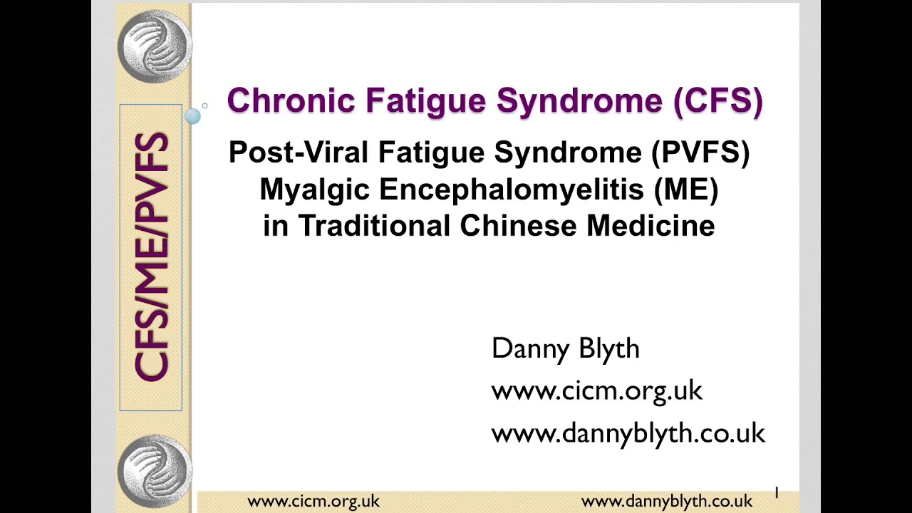 ME and CFS in Traditional Chinese Medicine - Danny Blyth