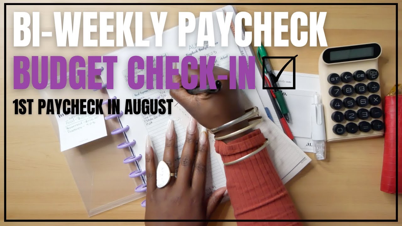 Weekly Budget Check-in: How I'm Doing After 1 Week | 1st Paycheck in August