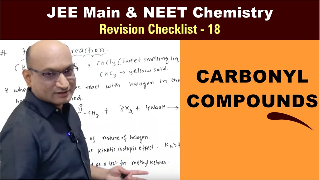 Carbonyl Compounds | Revision Checklist 18 for JEE & NEET Chemistry