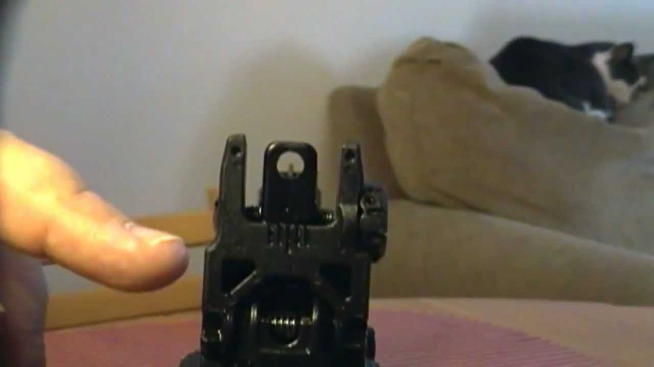 How to zero back-up iron sights