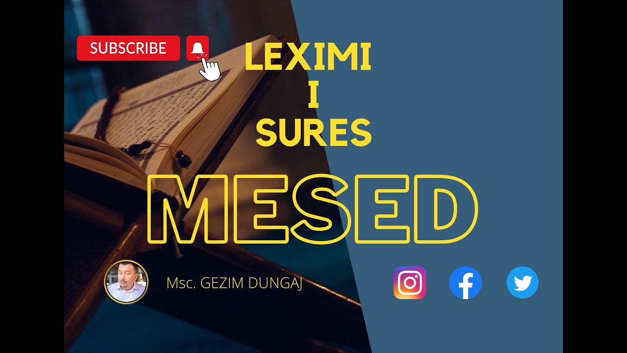 Lexim i Sures Mesed x 3 here sipas texhvidit. Msc. Gezim Dungaj. #islam #quran #gezimdungaj