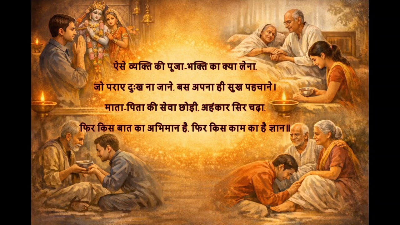 Seva Hi Sachi Bhakti 🙏 | Mata-Pita Ki Seva Hi Sachi Bhakti Hai | Heart Touching Bhajan