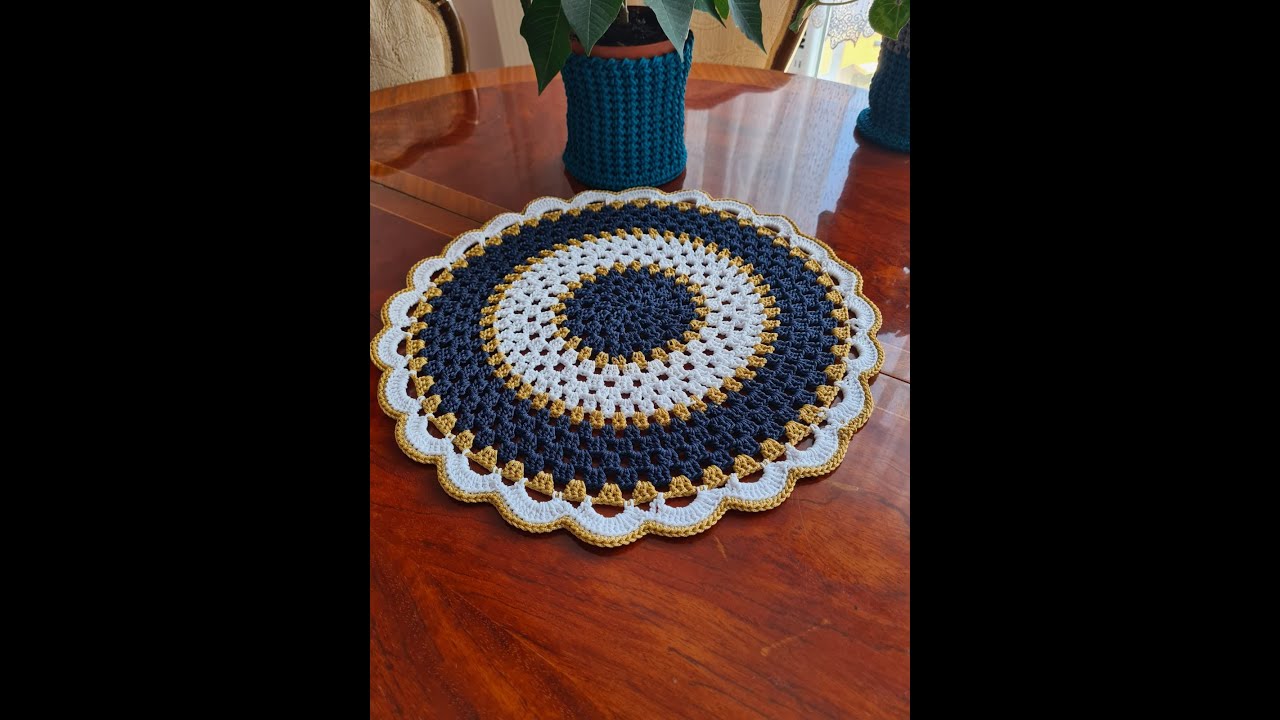 Szydełkowa serwetka/podkładka  wzor nr 3 Crochet Pad patern 3