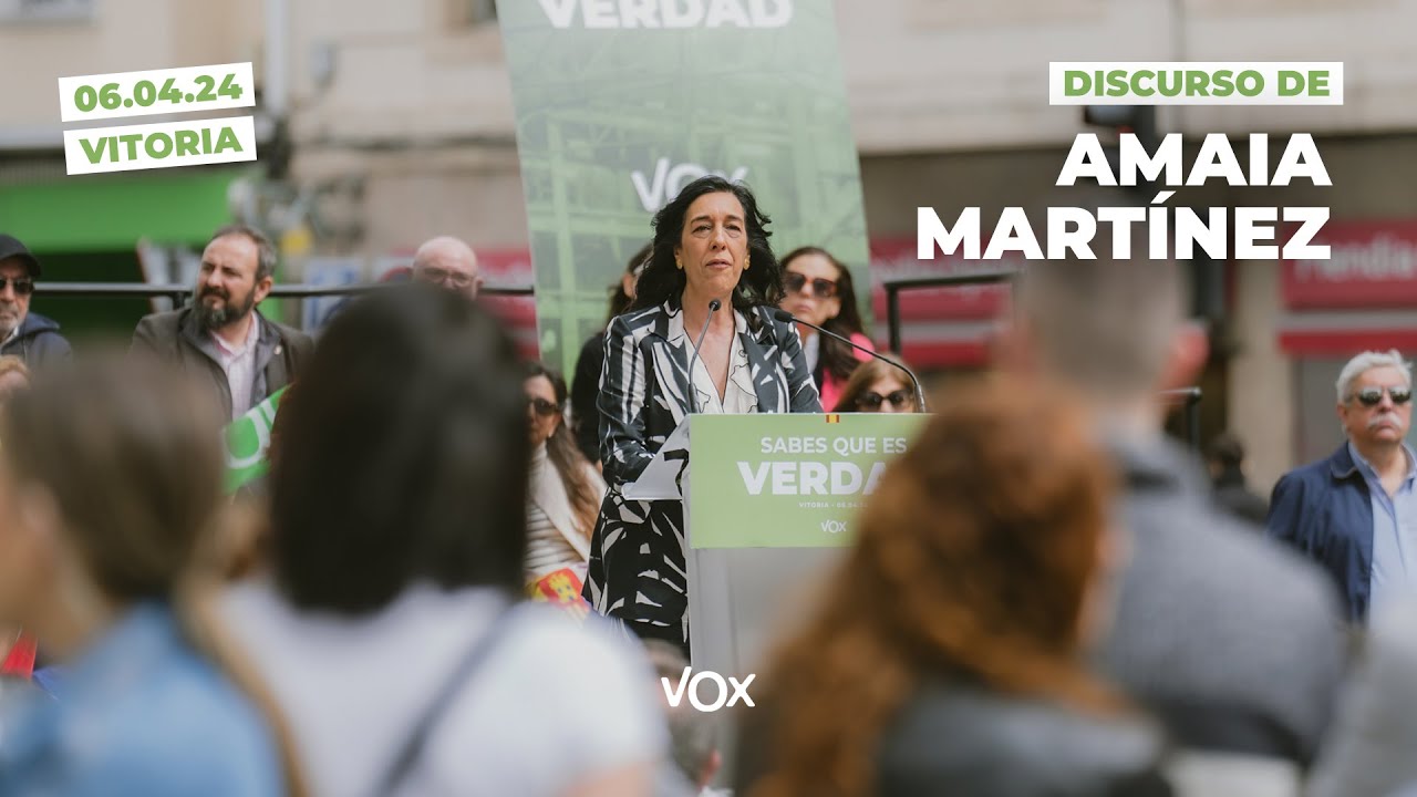 ¡Discurso de nuestra candidata Amaia Martínez, en Vitoria! #SabesQueEsVerdad