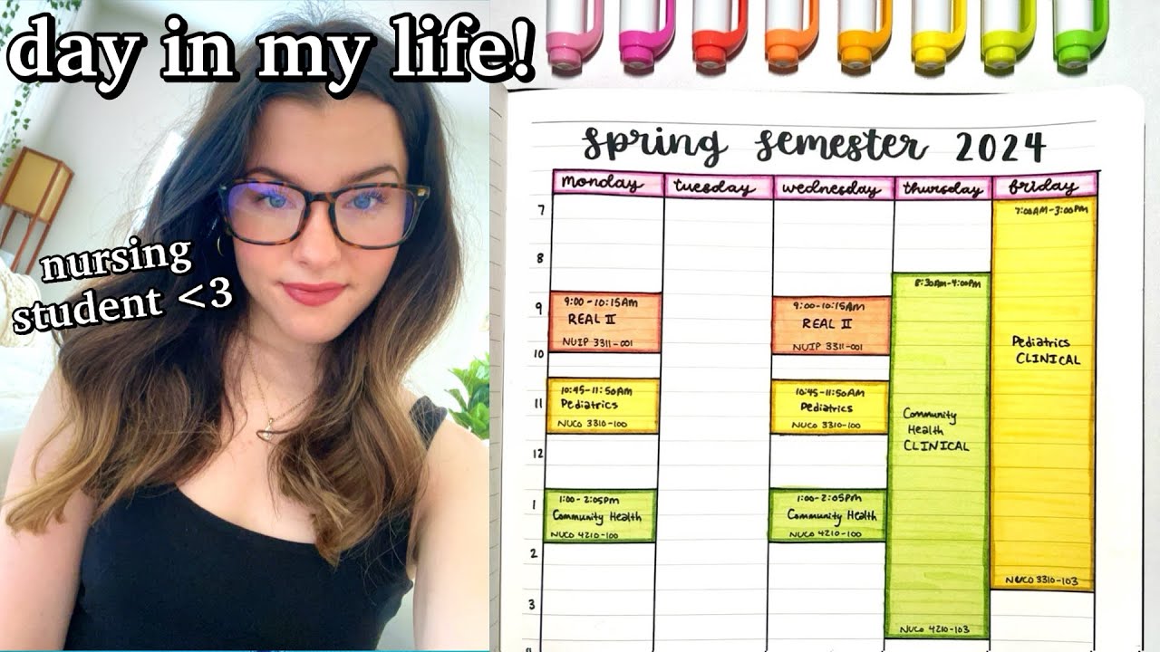 FIRST DAY of college classes🩷🩺 | DAY IN MY LIFE VLOG (uva nursing)