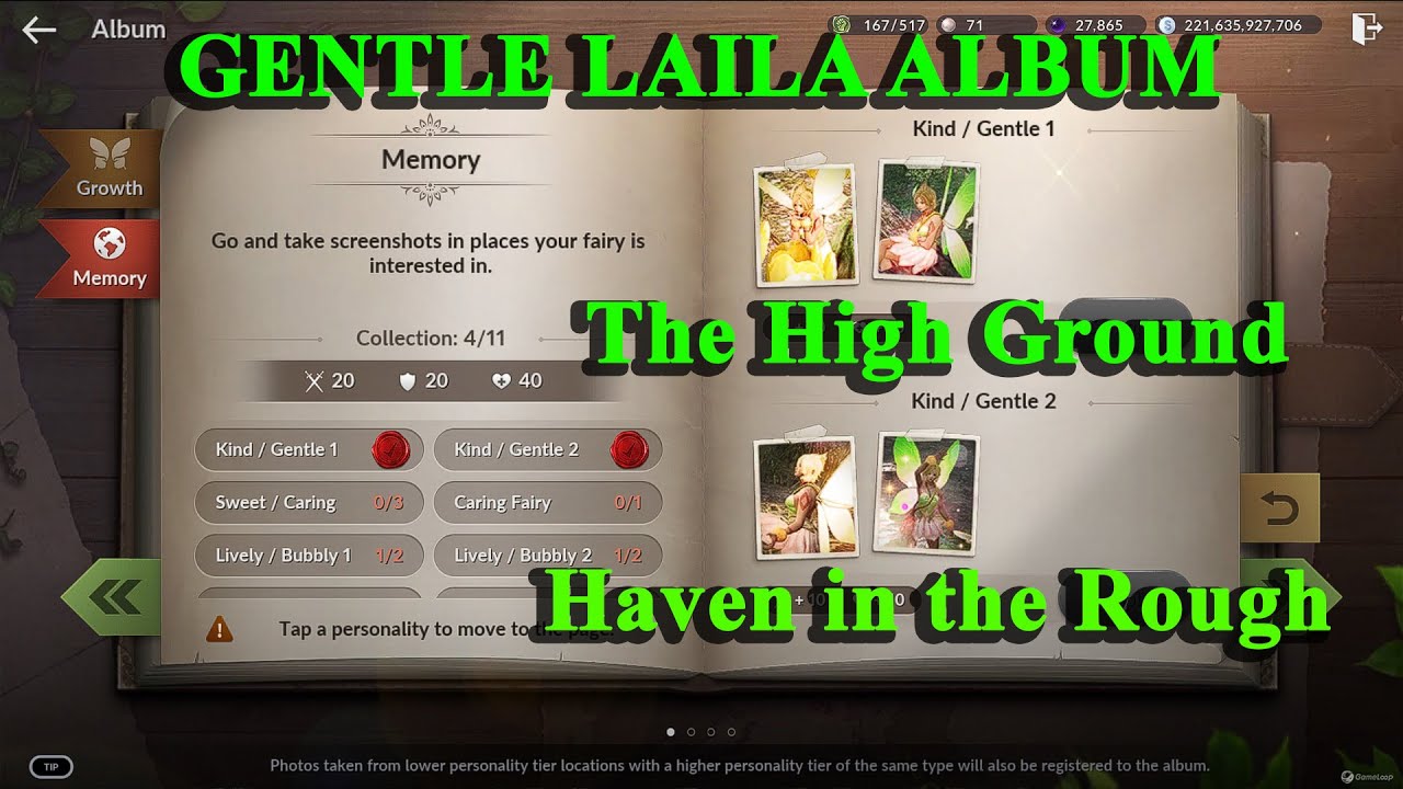 Black Desert Mobile | Gentle Laila Fairy Album - The High Ground and Haven in the Rough