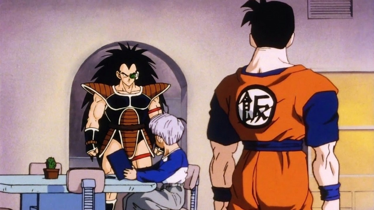 Raditz Meets Gohan and Future Trunks After Traveling 25 Years into the Future – Dragon Ball Z