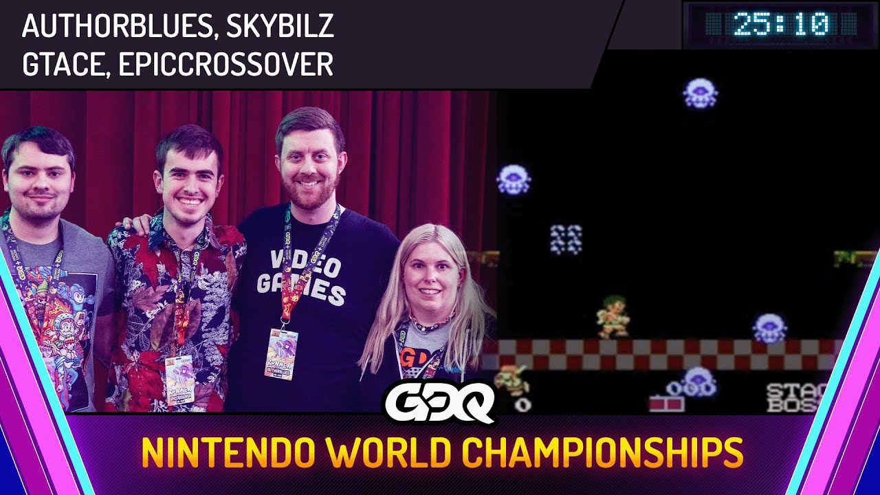 Nintendo World Championships by authorblues, Skybilz, GTAce and EpicCrossover in 25:10 - AGDQ 2025