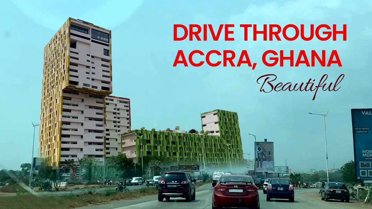 Random Drive Through The CITY OF ACCRA GHANA | Tema Motorway To Circle via Airport Residential