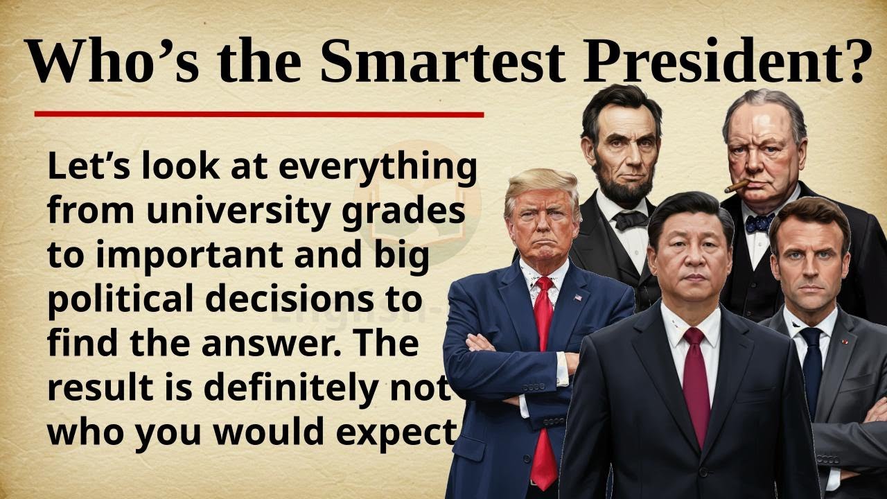 Who's the Smartest President? || 🧠💡 Learn English Through Story Level 2 || Graded Reader 🎧