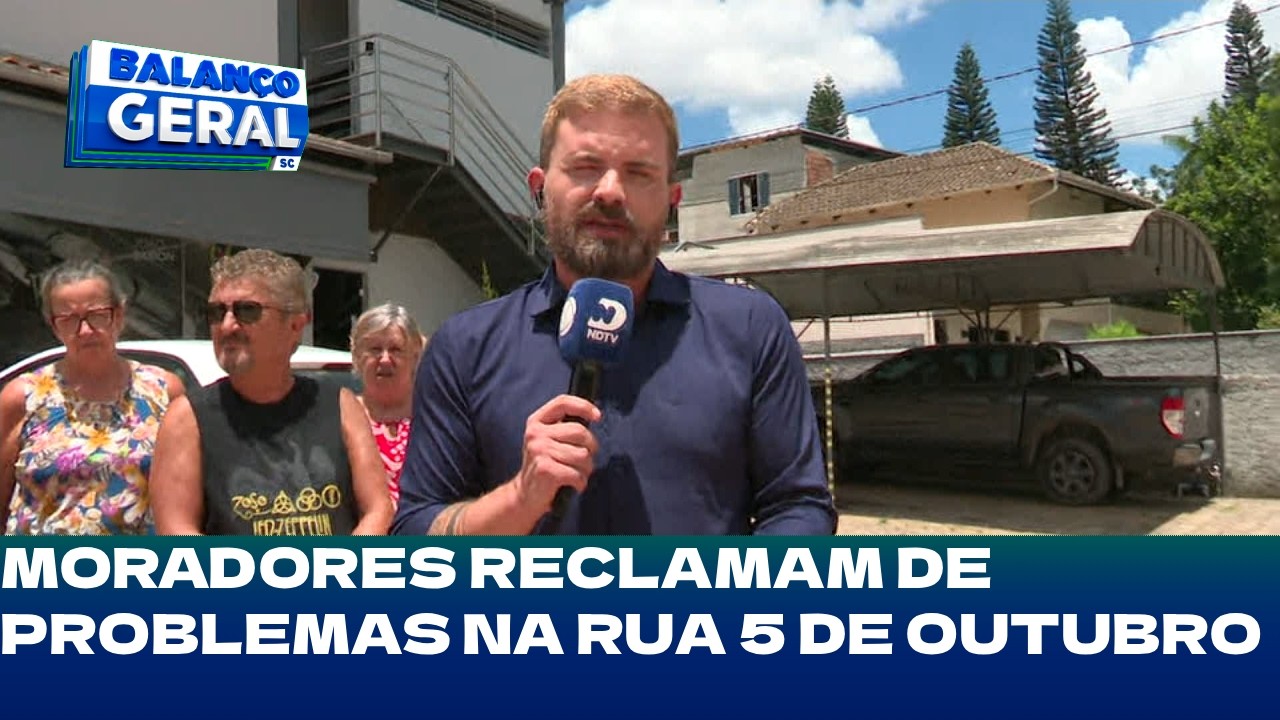 Moradores reclamam de problemas na Rua 5 de Outubro