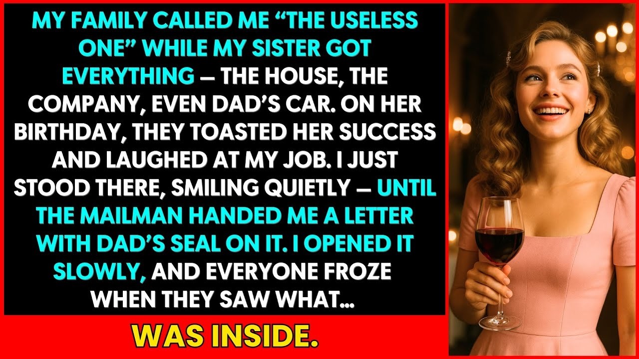 They Called Me ‘The Useless One’ While Giving My Sister Everything — But One Letter Changed It All