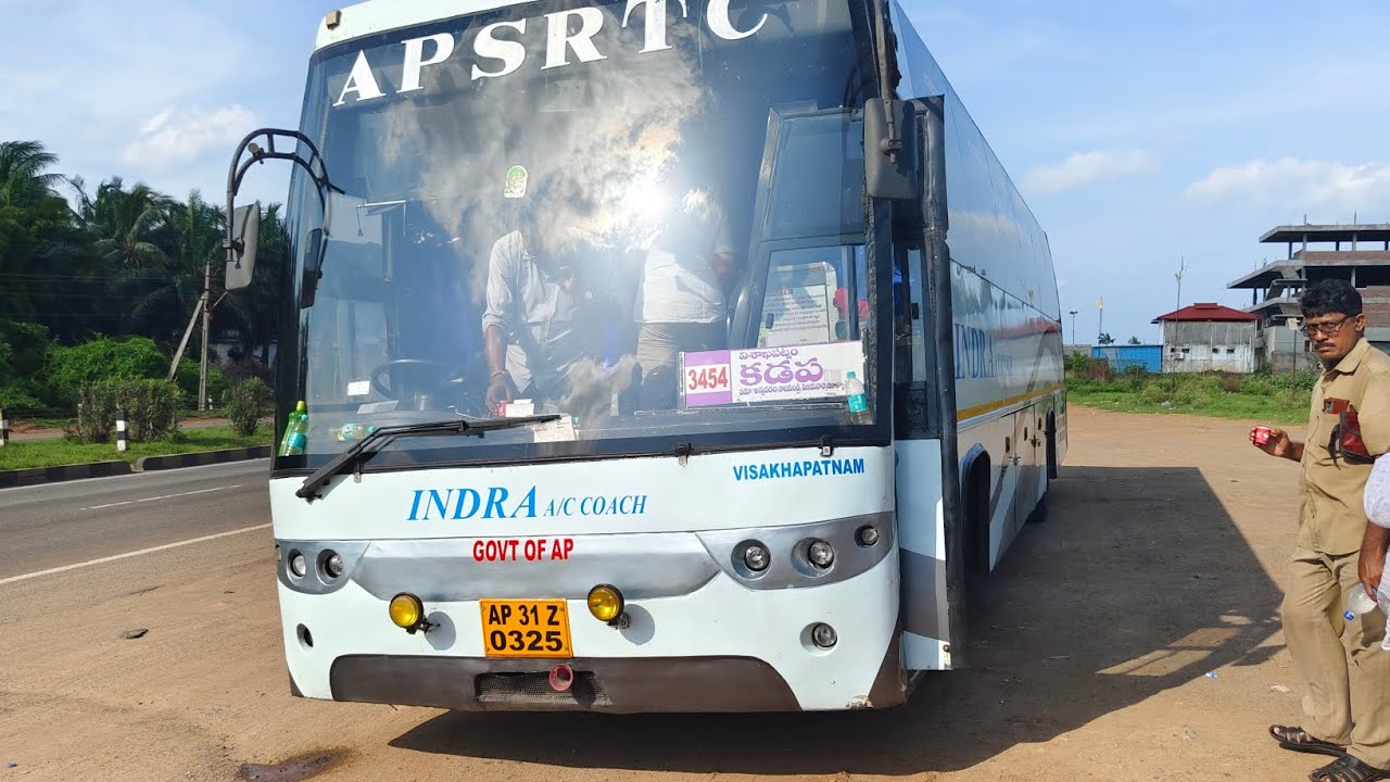 VISAKHAPATNAM TO KADAPA APSRTC INDRA AC BUS