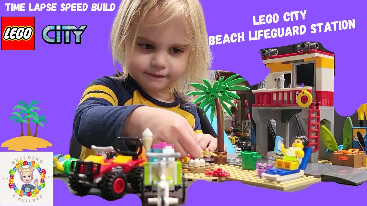 Beach Lifeguard Station (60328) - LEGO City - Time Lapse Speed Build