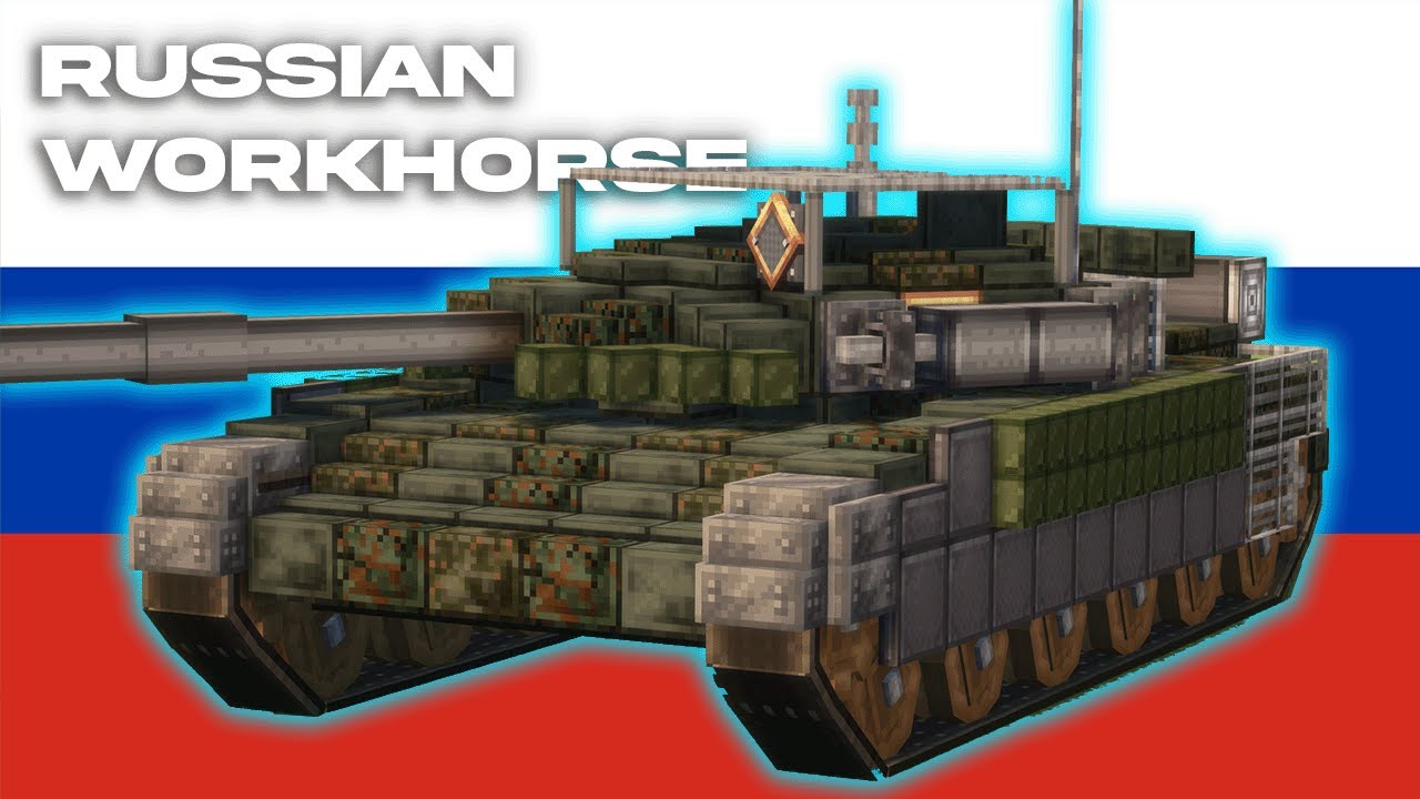 Working T-72 In Minecraft