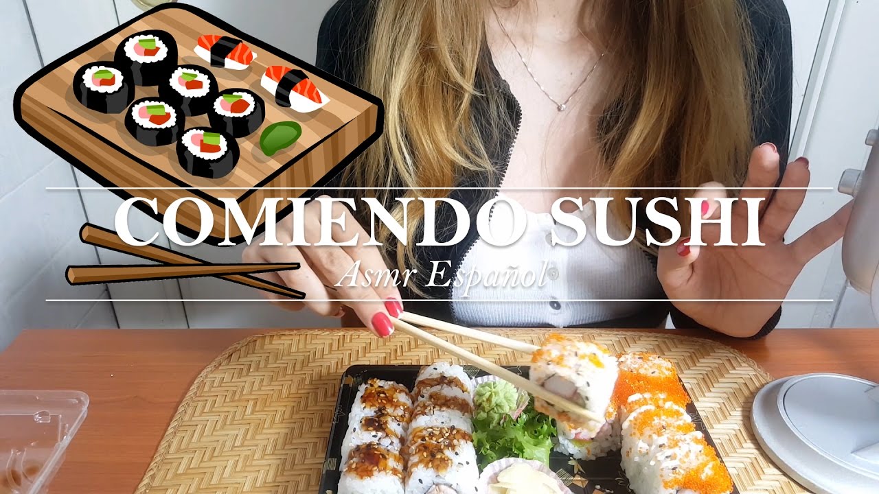 ASMR Español | COMIENDO SUSHI | 食べる寿司 | Eating sounds | Asmr with Sasha