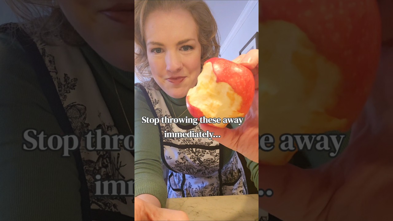 Half-eaten apples? Don't throw them away! Transform them into 