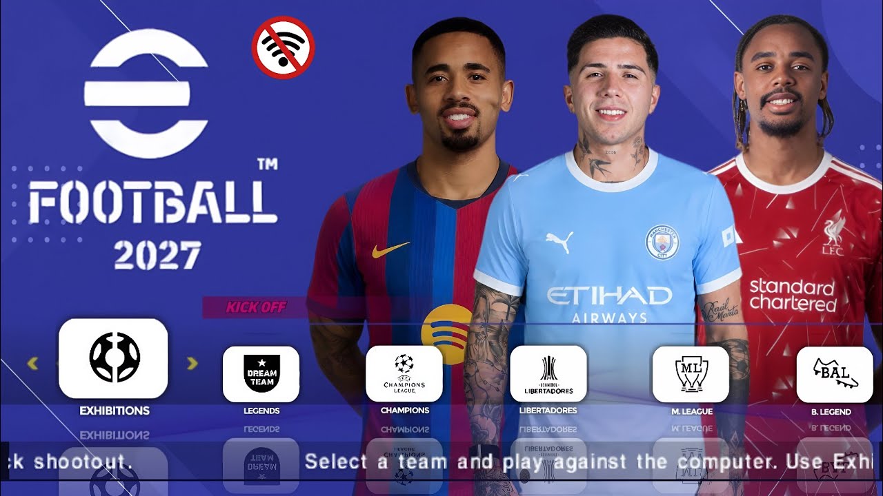 eFOOTBALL PES 2027 PPSSPP НОВОЕ ОБНОВЛЕНИЕ, АКТУАЛЬНЫЕ ТРАНСФЕРЫ И ФОРМЫ 26/27 ANDROID ОФФЛАЙН