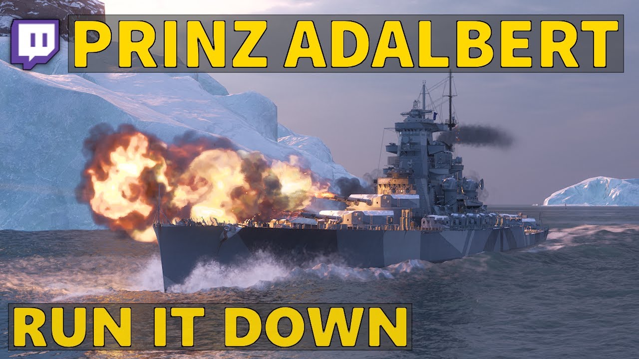 Принц Адальберт &mdash; 200 км за 10 минут напряжённой игры | World of Warships
