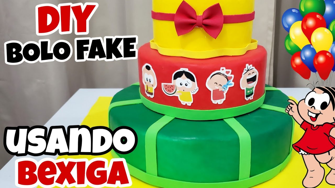 DIY BOLO FAKE COM MENOS DE R$30,00 - SEM EMENDAS