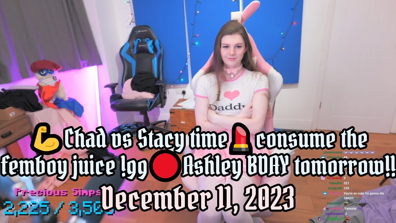 F1NN5TER 2023-12-11 Stream: 💪Chad vs Stacy time💄consume the femboy juice !gg🔴Ashley BDAY tomorrow!!