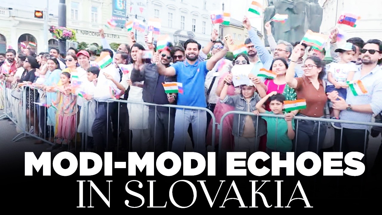 Watch how Slovakia reacted to PM Modi&rsquo;s arrival...