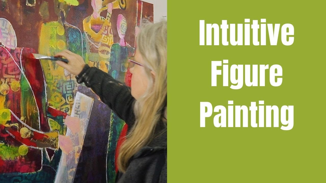142 Abstract Figure Painting: In the Limelight Jazz Painting