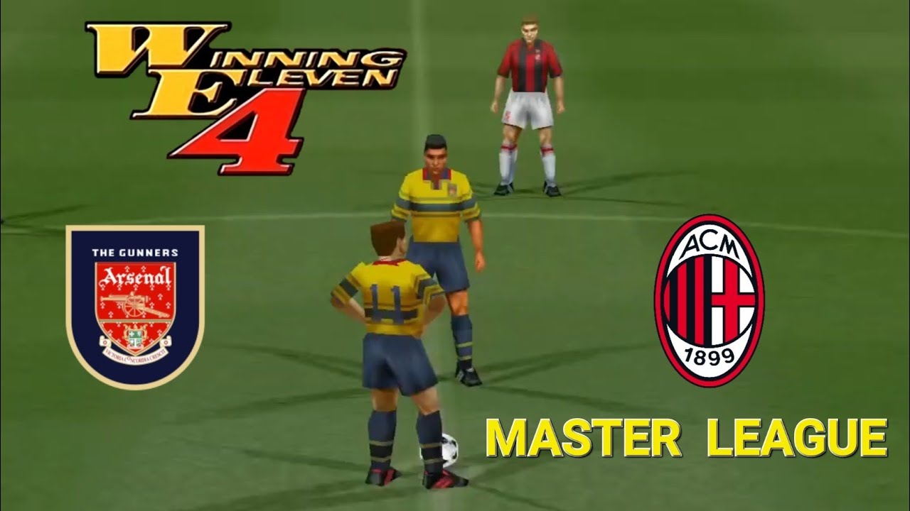 WINNING ELEVEN 4 (ISS) by gKy MASTER LEAGUE 1999-2000  AC MILAN - ARSENAL FC 1-3 SHEVCHENKO -  HENRY