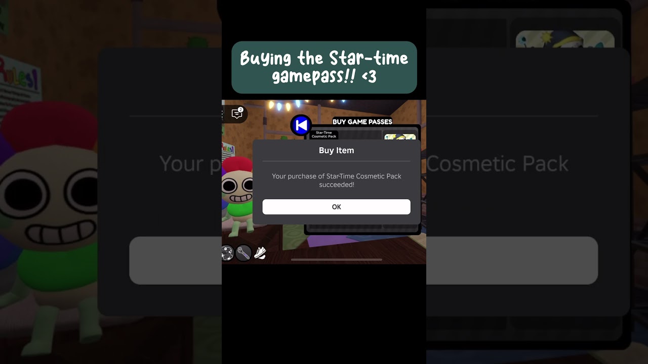 Getting za startime gamepass‼️⭐️{ #dandysworld #startime #pebble #shelly #astro #vee #sprout #fyp }