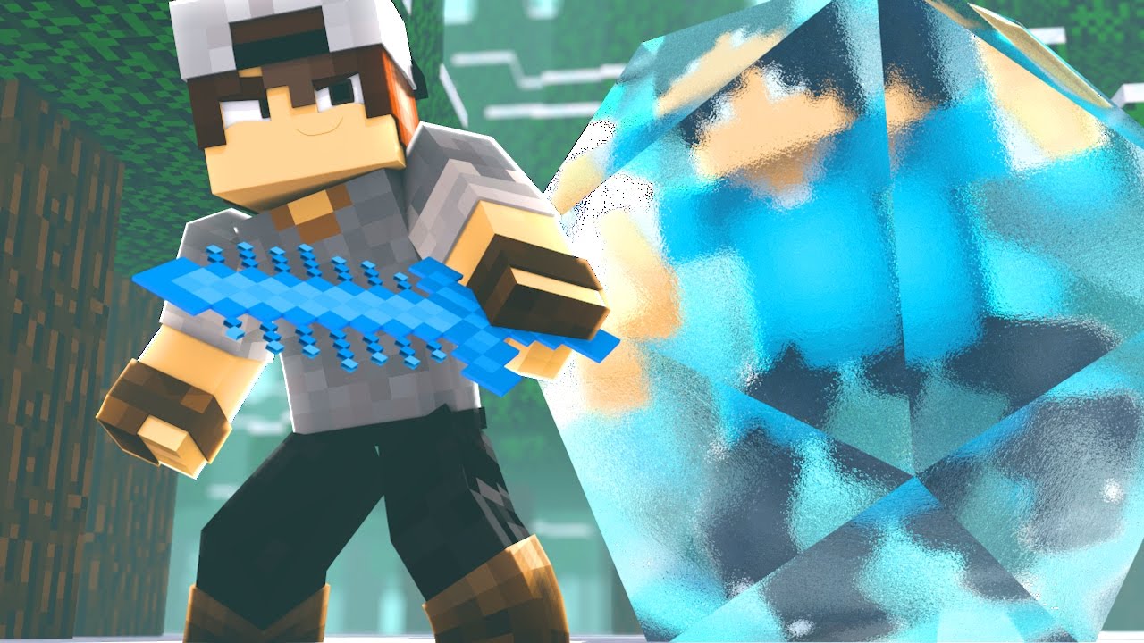 Minecraft: SORTE NO PVP - ESPADA QUE CONGELA!