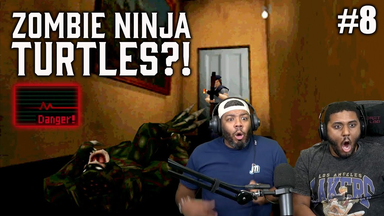 Resident Evil (1996) Gameplay Part 8 | ZOMBIE NINJA TURTLES?!