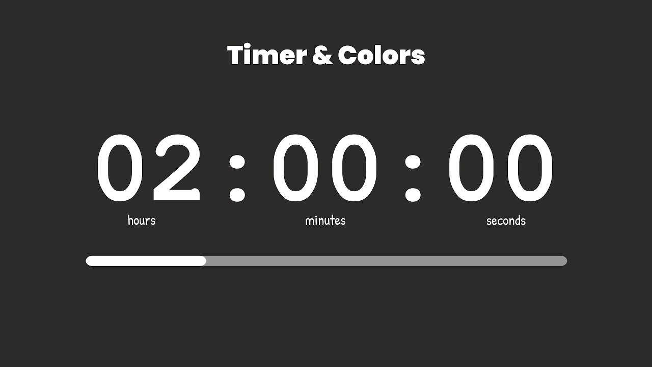 2 Hour Study Timer |🌩️ Stormy Ash Vibes | No Music Countdown | Best Aesthetic Timer for Studying
