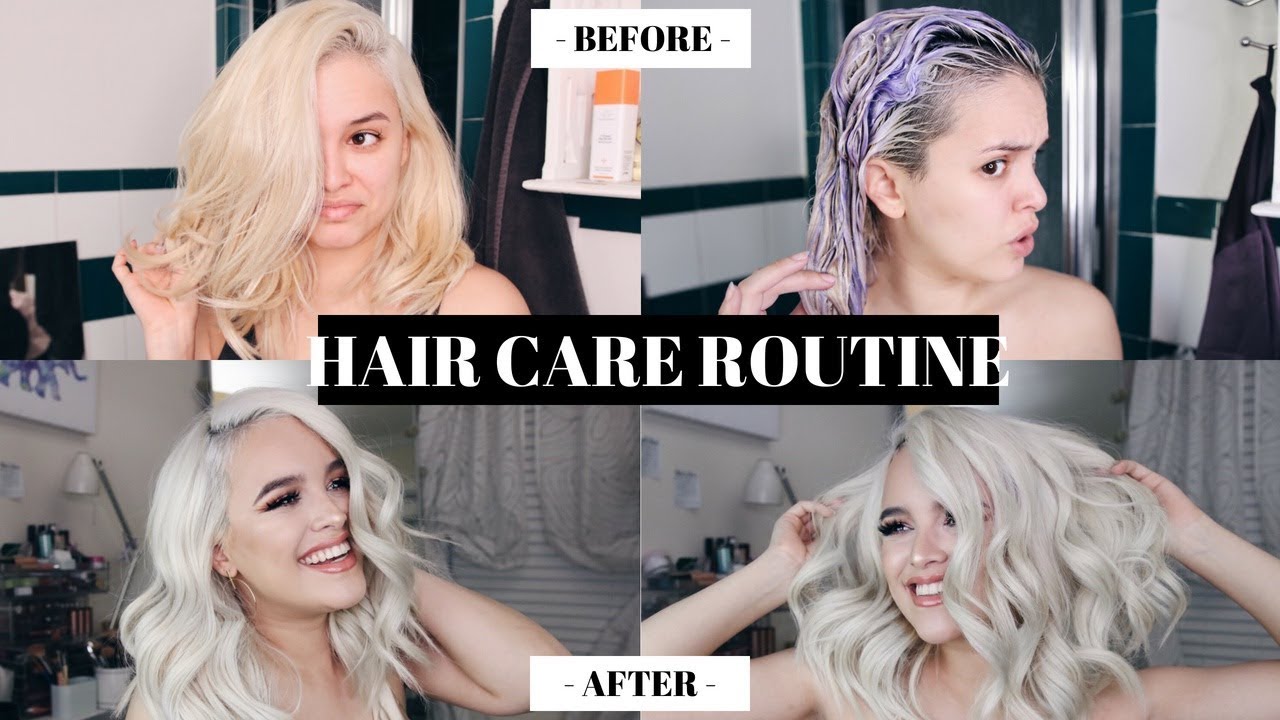 HOW TO KEEP BLEACH BLONDE HAIR HEALTHY AND SOFT! HAIR CARE ROUTINE | CassidySecrets