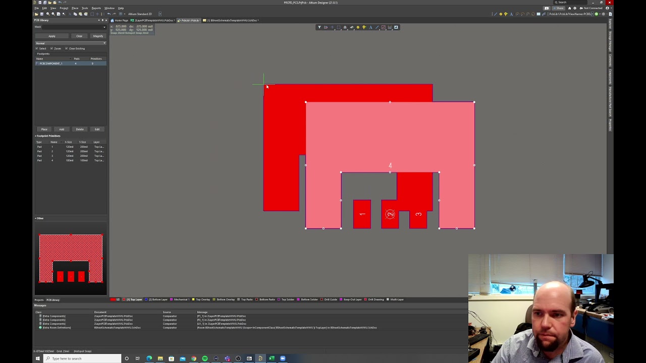 Weird Pad Shapes for Components in Altium