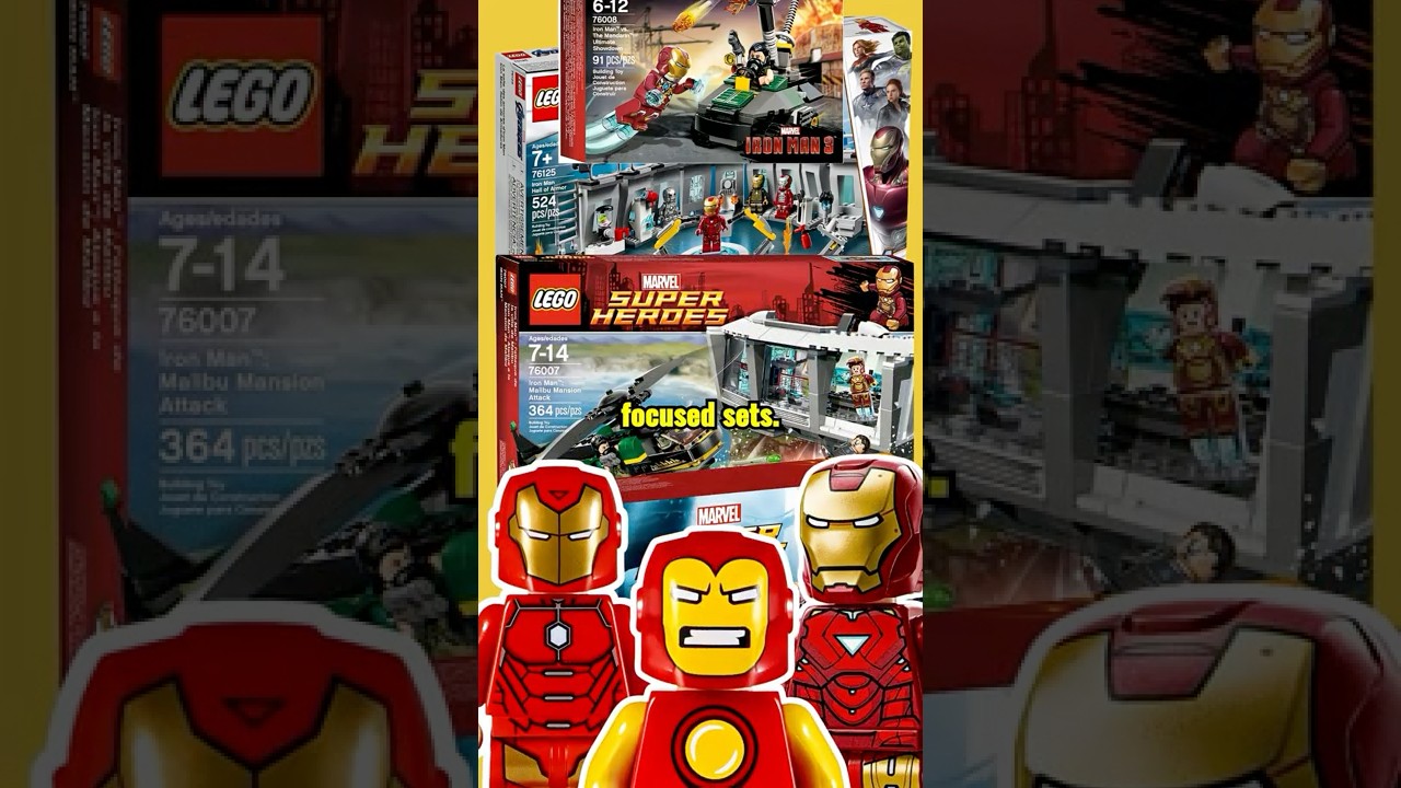 BEST LEGO IRON MAN SETS #lego #shorts
