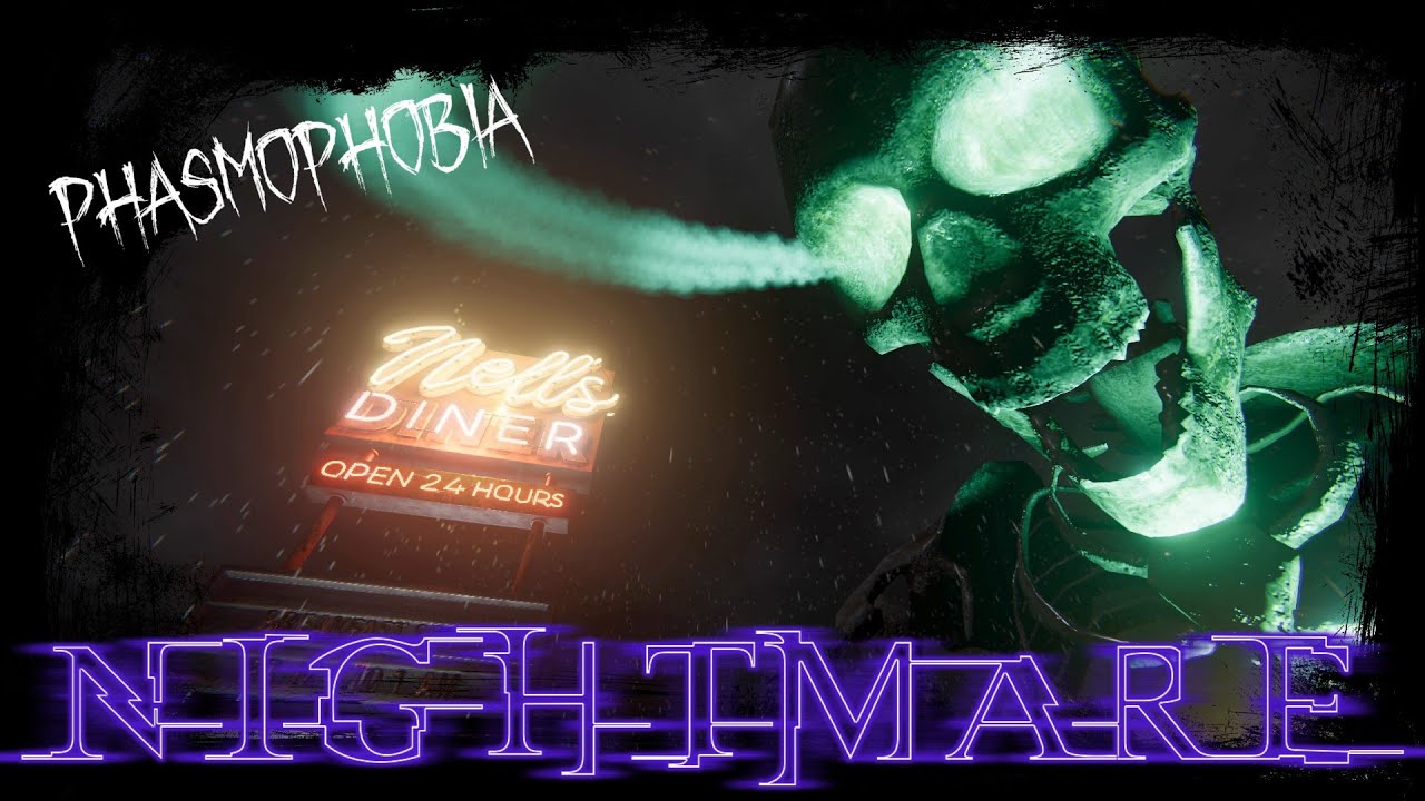 Phasmophobia | Nell's Diner + Easter Egg | Nightmare | Solo | No Commentary | Ep 50