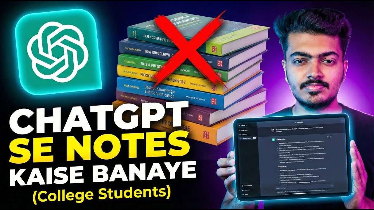 ChatGPT Notes Hack || 5 Min Me Perfect Exam Notes Ready!