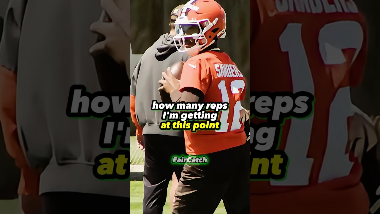 Shedeur Sanders ON NOT GETTING any REPS in BROWNS TRAINING Camp! 😡🏈 #shorts #nfl