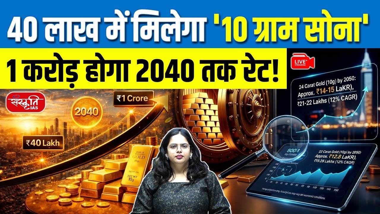 Gold Price Prediction 2040: 10 Grams of Gold for ₹40 Lakh Today! | Will It Reach ₹1 Crore by 2040?