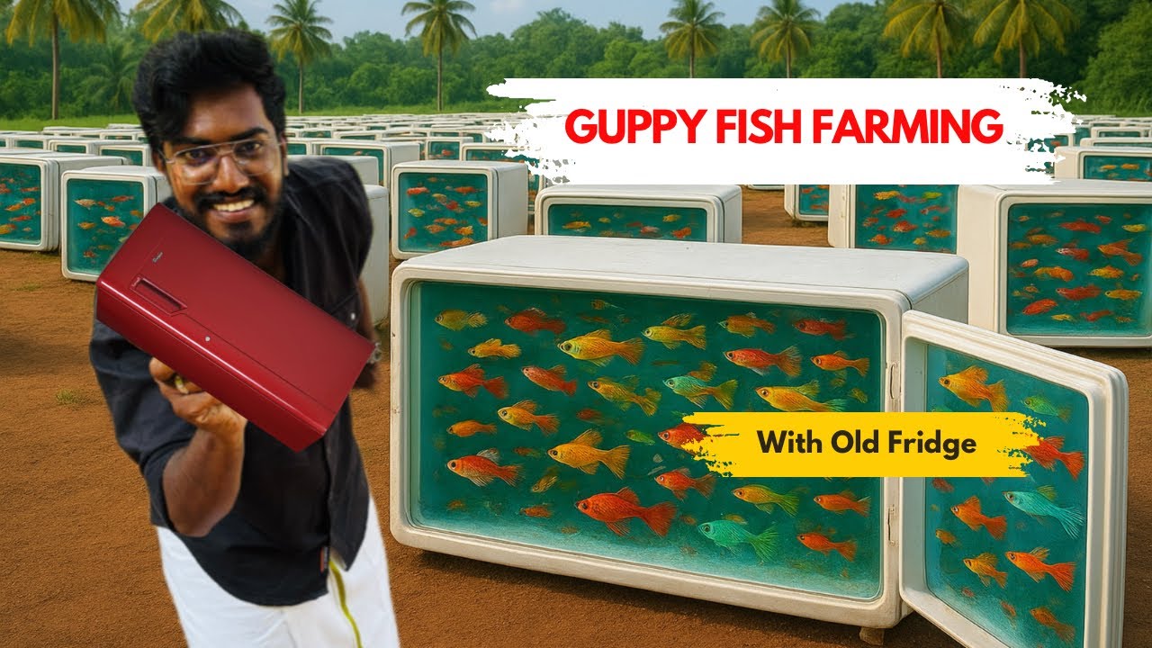 Earn 1 Lakh 💰 from Old Fridge 🧊 Fish Tanks | Kerala’s Guppy 🐠 Farming | Agrotill