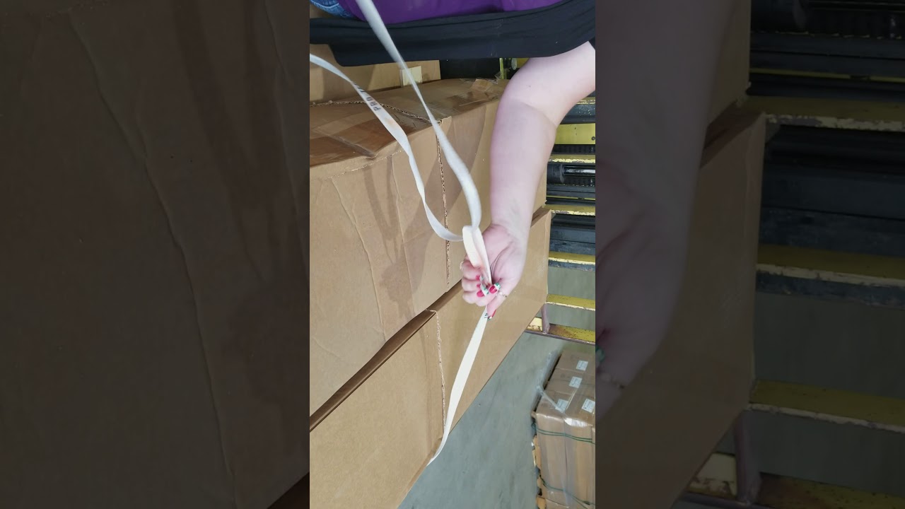 How to tie down pallets or other things using poly woven strapping