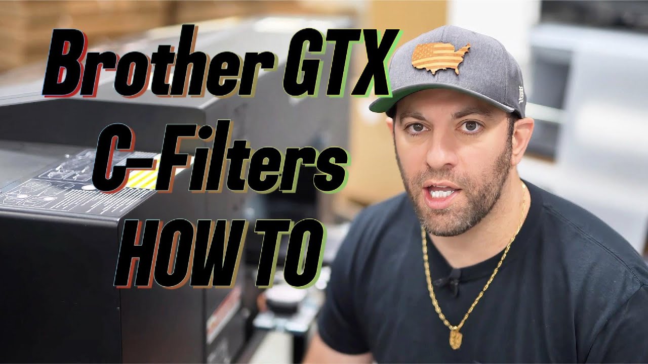 Brother GTX How to change C-Filters, DTG help, GTX printing issues fix.