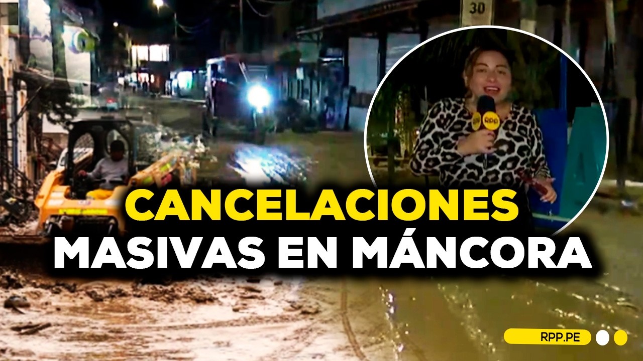 Máncora luce vacía tras intensas lluvias: empresarios reportan pérdidas #NoticiasRPP