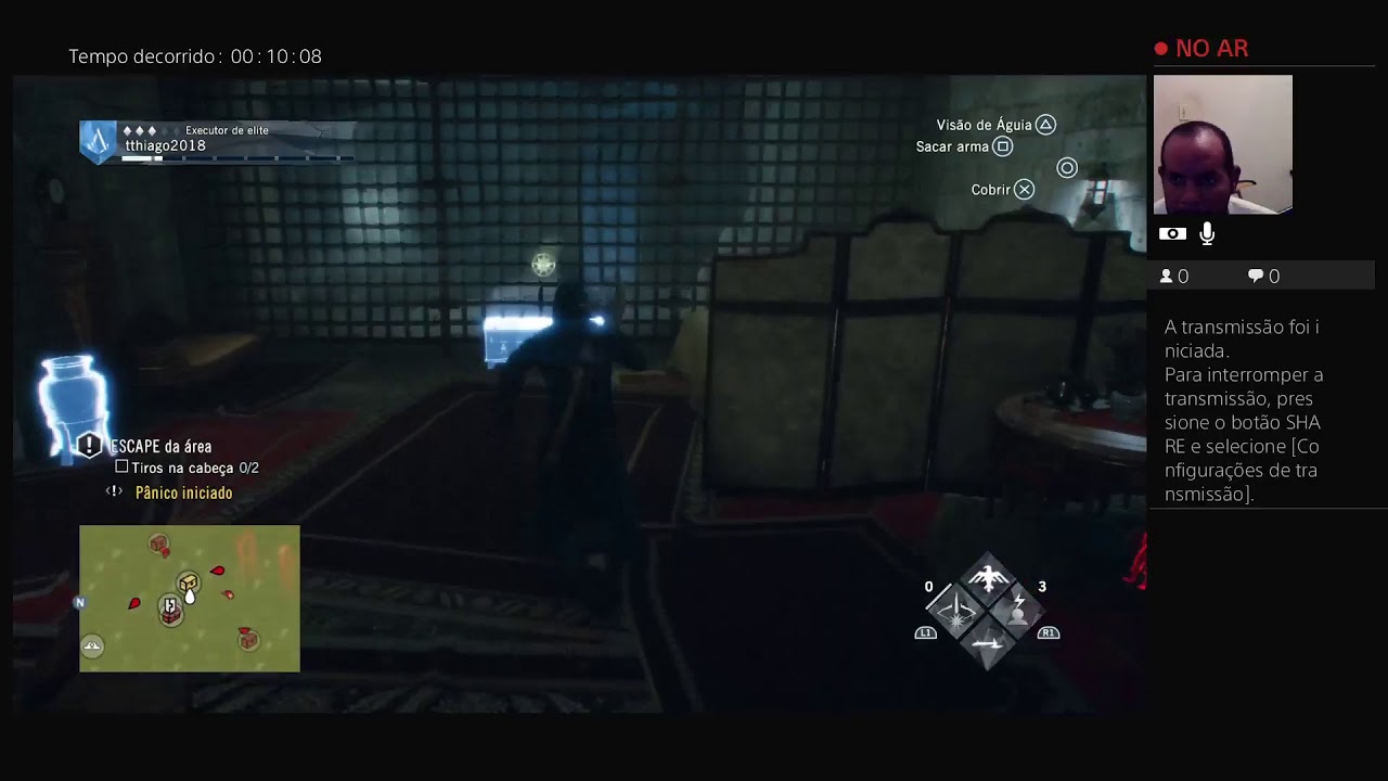 Transmiss&atilde;o ao vivo do PS4 de tthiago2018