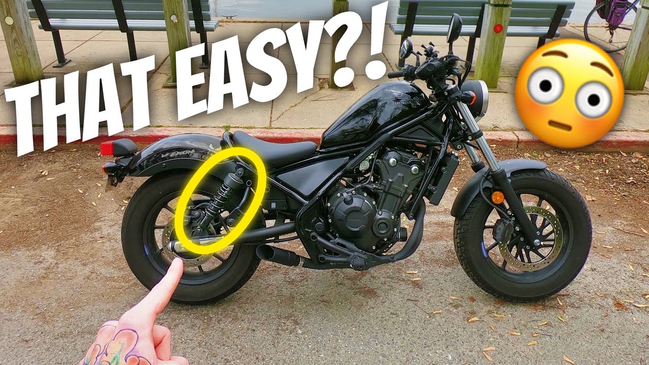 EASY Honda Rebel How-To: Adjusting Your Rear Suspension!